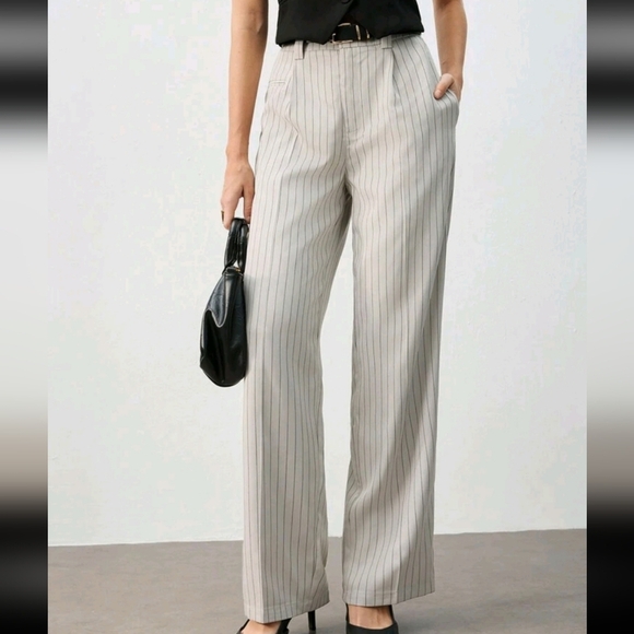 Women's Stripe Trousers, Office Pants For Ladies, Spring/Summer Women's - Picture 1 of 4